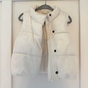 Old Navy white puffer vest